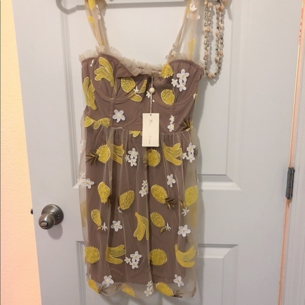 NWT For Love & Lemons Fruit Punch Dress - Picture 6 of 8